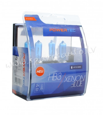 PTZXBHB3-DUO - HB3 POWERTEC Xenon Blue HB3 12V DUO - Spuldzite Powertec Komplekts - UNSORTED HALOGĒN Rīga - foto 1