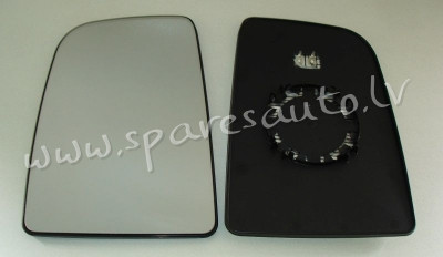 SBZM1002HCL -  EDA PARTS, heated, chromed glass, CONVEX, oval fastenining L - Spoguļa Stikls Ar Pama Рига - изображение 1