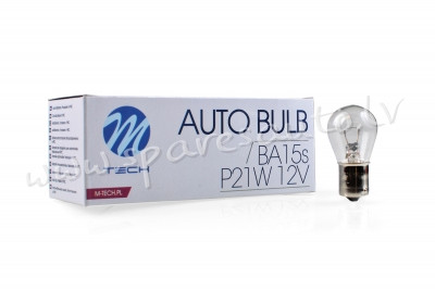 Z14 - P21W M-TECH bulb BA15s P21w S25 12V/21W CLEAR - Spuldzite - UNSORTED HALOGĒNA SPULDZES Рига - изображение 1