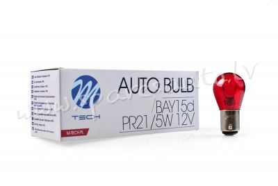 Z16 - PR21/5W M-TECH bulb BAY15d 12V/21/5W RED - Spuldzite - UNSORTED HALOGĒNA SPULDZES Rīga - foto 1