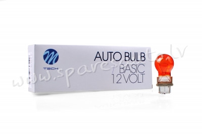 Z35 - PY27W M-TECH bulb 3156 W2,5x16d 12V/27W AMBER - Spuldzite - UNSORTED HALOGĒNA SPULDZES Rīga - foto 1