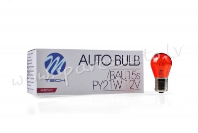 Z36 - PY21W M-TECH bulb BAU15s 12V/21W AMBER asimetrik - Spuldzite - UNSORTED HALOGĒNA SPULDZES Rīga - foto 1
