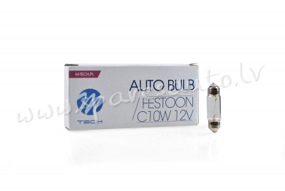 Z43 - C10W 36MM, M-TECH bulb C10w Tx36 SV8.5 12V/10W - Spuldzite - UNSORTED HALOGĒNA SPULDZES Rīga - foto 1