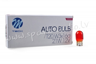 Z62 - WY21W M-TECH bulb WY21w WX3x16d 12V/21W AMBER - Spuldzite - UNSORTED HALOGĒNA SPULDZES Rīga - foto 1