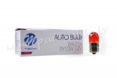 Z95 - RY10W M-TECH bulb RY10W BAU15S 10W 12V AMBER - Spuldzite - UNSORTED HALOGĒNA SPULDZES Rīga - foto 1