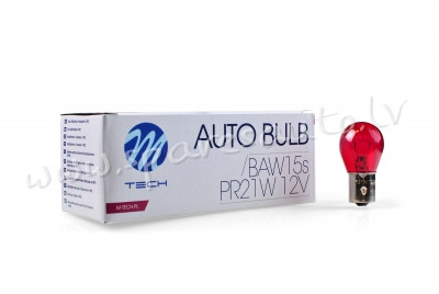 Z96 - PR21W M-TECH bulb PR21W BAW15s 12V 21W RED - Spuldzite - UNSORTED HALOGĒNA SPULDZES Rīga - foto 1