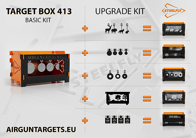 STEELFLY TARGET BOX 413 – Premium modulārā mērķu sistēma STEELFLY TARGET BOX 413 ir izturīga un... Rīga - foto 6