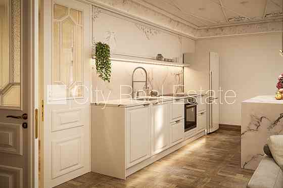 Проект - Kalpaka Residence, фасадный дом, реновированный дом, закрытый двор, объект Rīga