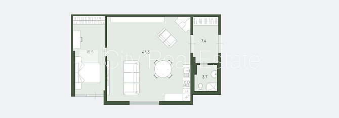 Projekts - Kalpaka Residence, fasādes māja, renovēta māja, slēgts pagalms, objektu apsargā Rīga - foto 11