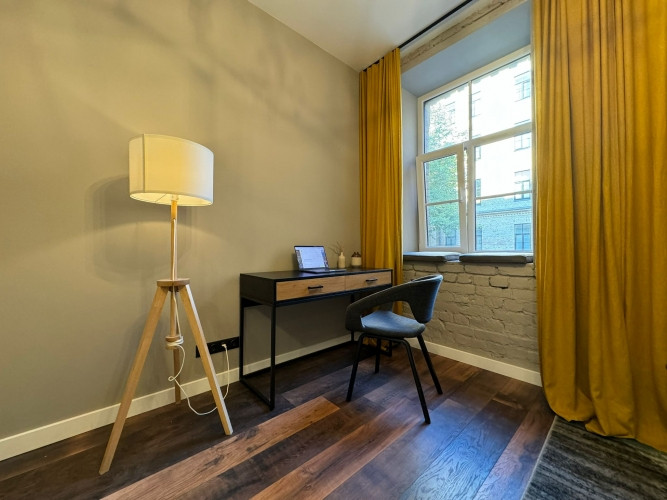 Mājīgs studio tipa dzīvoklis Rīgas centrā!  Dzivoklis veidots pec individuala planojuma ar Rīga - foto 4