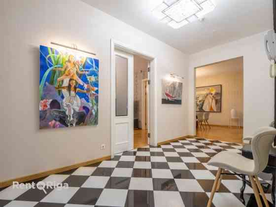 An elegant brick private house for rent in one of Rigas most sought-after neighborhoods  Mežaparks.  Rīga