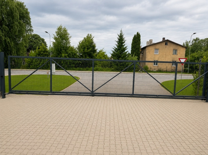 Bruģēts laukums ar tenta noliktavu Jelgavā.  + Bruģēta laukuma platība 10 346 m2; + Tenta Jelgava un novads - foto 4