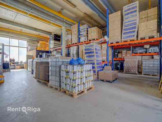 Production or warehouse premises with central heating and 2 overhead cranes.  The premises consist o Rīga