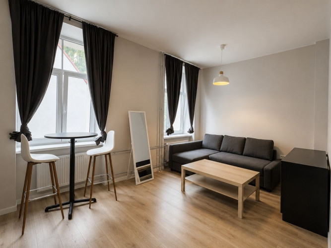Studio dzīvoklis Aktīvajā centrā, Elizabetes ielā  Izīrē gaišu un mājīgu studio tipa Rīga - foto 1