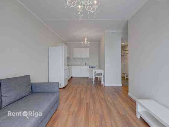 A high-quality and modern, fully furnished one bedroom apartment for long-term rent in the new proje Rīga