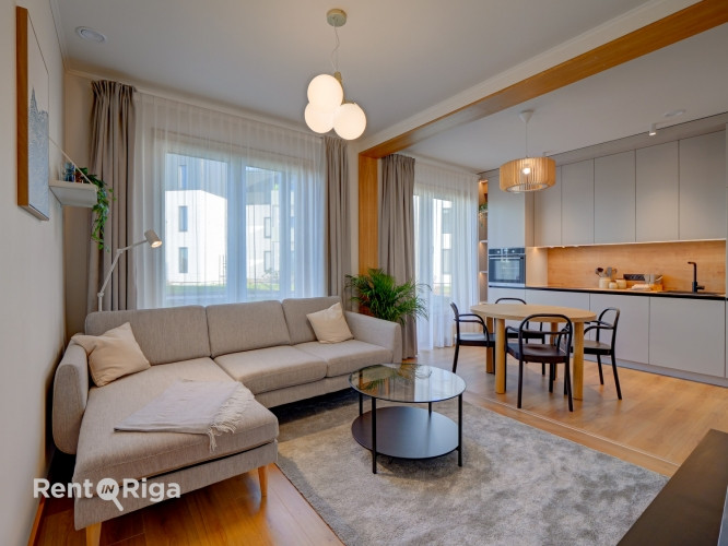 A 3-room apartment is available for sale in the new residential complex Saliena, Turaidas Street 3.  Рижский район - изображение 1