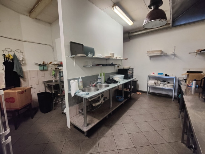 Kafejnīcas telpas ar ventilācijas sistēmu.  Telpas sastāv no klientu zāles 30 kvm, virtuves Rīga - foto 8