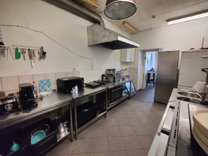 Kafejnīcas telpas ar ventilācijas sistēmu.  Telpas sastāv no klientu zāles 30 kvm, virtuves Rīga - foto 6