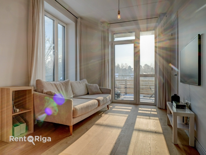 Gaumīgs 3 istabu dzīvoklis jaunajā projektā Mežaparka Villages.  Piedāvājumā gaišs un Rīga - foto 8