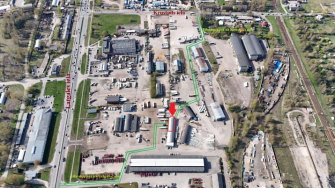 Noliktavas telpas Rumubulā.  + Puse pusapaļais angārs 450 m2; + 1. stāvs; + Jauni vārti Rīgas rajons - foto 9