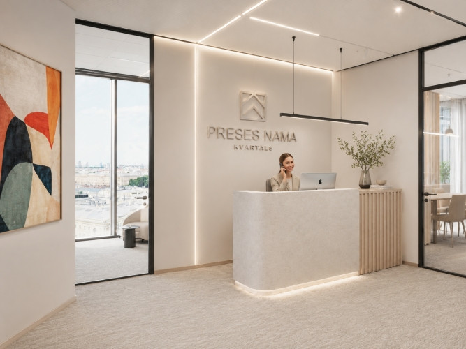 Preses Nama Kvartāls  stilīgākā biroju ēka Rīgā!  + Biroji būs pieejami jau 2026. gada Rīga - foto 16