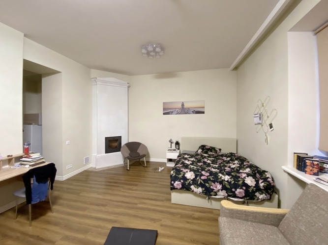 Piedāvājam plašu studio dzīvokli renovētā nama 1. augstajā stāvā. Nams atrodas Rīgas Rīga - foto 6