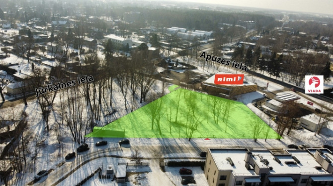Zemes gabals Skrīnes ielā 1 Fasāde vērsta uz Jūrkalnes ielas pusi.  + Zemes gabala platība Rīga - foto 1