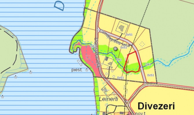 Pārdod apbūves gabalu Divezeros ar piekļuvi ezeram.  Savrupmāju dzīvojamās apbūves Ādažu novads - foto 3