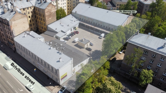 Multifunkcionāls īpašums starp Brīvības un K. Barona ielām.  Piedāvājums sastāv no:  Zeme Rīga - foto 1
