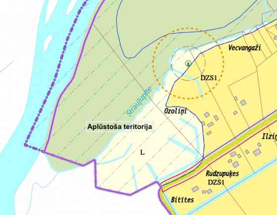 Zemes gabals Gaujas upes pirmajā līnijā. (Krasta līnija 800 m)  + Zemes gabals 15 km attālumā no Āda Рижский район