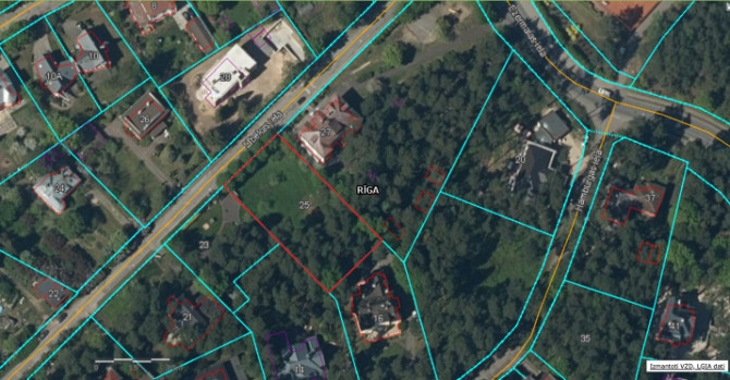 Iegādei tiek piedāvāts ekskluzīvs zemes gabals Mežaparkā.  Mazstāvu dzīvojamās apbūves Rīga - foto 2