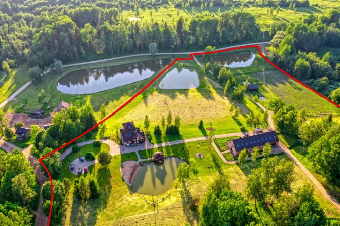 Pārdošanā fantastisks īpašums Līgatnē.   Uz vērienīgā 7,1 ha zemesgabala ierīkota 3- Cēsis un novads - foto 2