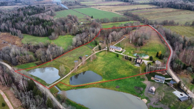 Pārdošanā fantastisks īpašums Līgatnē.   Uz vērienīgā 7,1 ha zemesgabala ierīkota 3- Cēsis un novads - foto 1