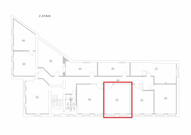 Piedāvājumā biroja telpas Brasā, Starta iela 1.  + Kopējā platība 32.4 m2;  + 2. stāvs; + Rīga - foto 5