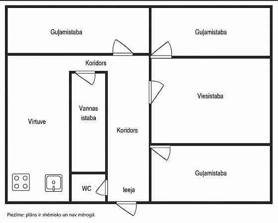 Pārdod 4 istabu dzīvokli Tīrainē (Mārupes novads) Viršu iela 11-29, Tīraine 71, 4 m² 3. stāvs... Rīga
