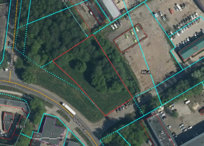 Zemes gabals Spilves iela b/n (KN 0100 077 2036) 2988 m2.  + Zeme atrodas Iļģuciemā, Spilves ielā,   Рига - изображение 1
