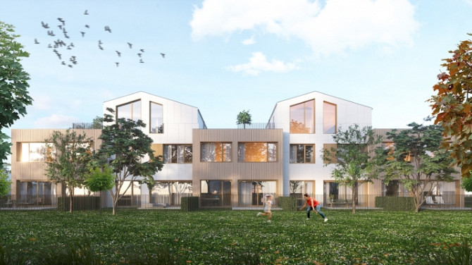 Zeme klusā vietā Dārzciemā ar saņemtu būvatļauju rindu mājas (5 sekcijas) projektēšanai un arhitekta Рига - изображение 1
