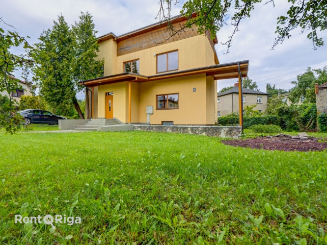 Ilgtermiņā izīrē nemēbelētu 4 guļamistabu māju Teikā, privātmāju rajonā.  Plānojums - Rīga - foto 2