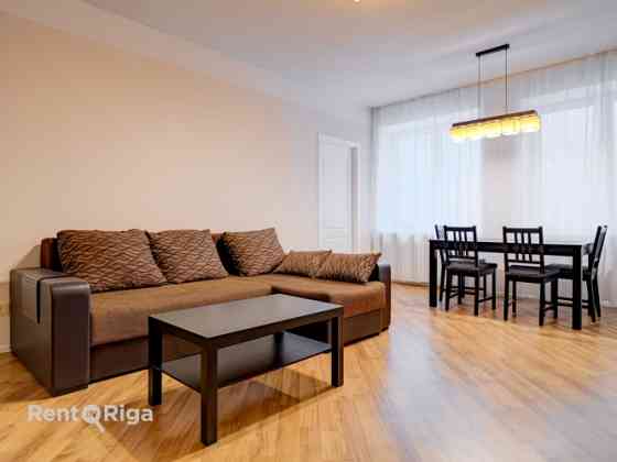 Furnished two-bedroom apartment in the very center of the city, which at the same time allows you to Rīga