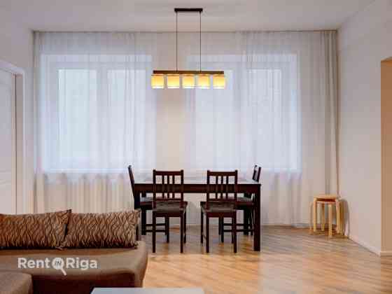 Furnished two-bedroom apartment in the very center of the city, which at the same time allows you to Rīga