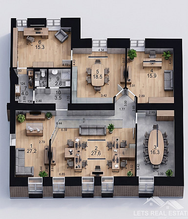 Lieliska investīciju iespēja Rīgas sirdī – 132.3 m² biroja telpas par īpaši pievilcīgu cenu! Tiek... Rīga - foto 10
