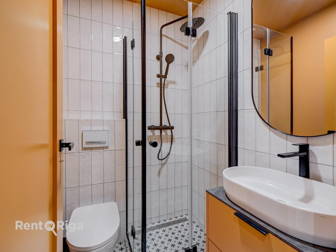 Īrei pieejams studio tipa dzīvoklis ar dizainu, kas pārdomāts līdz pēdējai detaļai un Rīga - foto 7