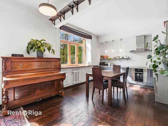 Large, bright two-room apartment.  The apartment features a very spacious 30 sqm living room combine Рига