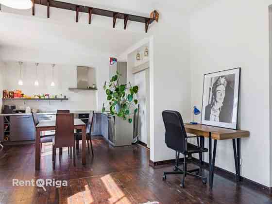 Large, bright two-room apartment.  The apartment features a very spacious 30 sqm living room combine Рига