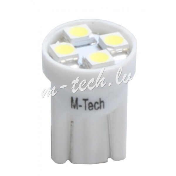 L017W - Dioda LED L017 - W5W 4xSMD3528 biała Rīga - foto 1