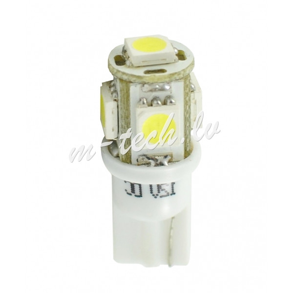 L054W - Dioda LED L054 - W5W 5xSMD5050 białe Rīga - foto 1