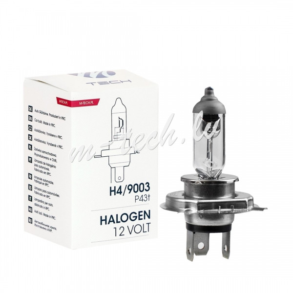 Z4 - Żarówka halogenowa M-TECH H4 9003 HB2 12V 60/55W P43t Рига - изображение 1