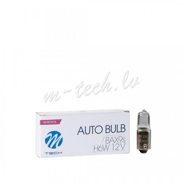 Z47 - Żarówka halogenowa M-TECH BAX9s 12V/6W H6W CLEAR Rīga - foto 1