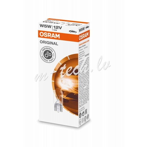 O2825 - OSRAM Orginal 2825 W5W 12V 5W W2.1x9.5d Rīga - foto 1