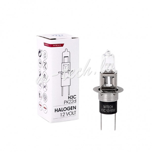 Z52 - Żarówka halogenowa M-TECH H3C 12V55W PK22d Rīga - foto 1